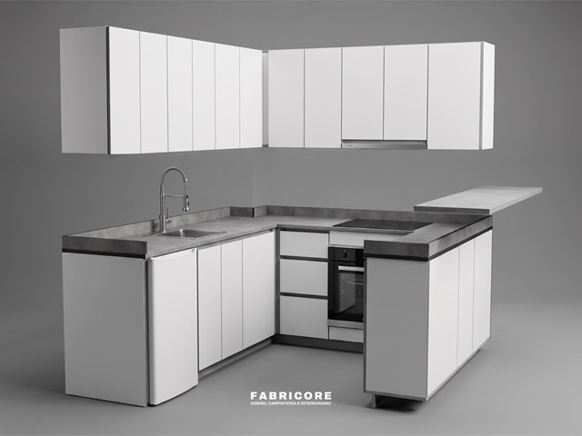 Cocina en forma de U Urzáiz 